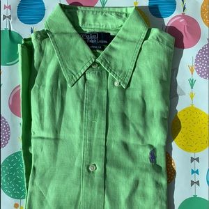 Polo Ralph Lauren Long Sleeve Silk/Linen Shirt